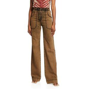Ulla Johnson Milo High Waisted Flare Leg Jeans